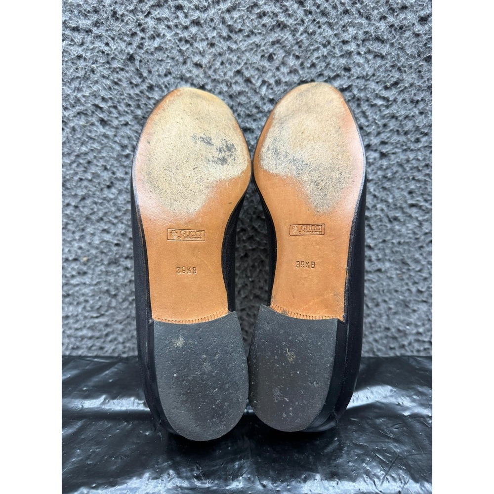 Vintage Gucci Classic Horsebit Slip On Casual Loafers Black Womens 39.5B EU - Picture 8 of 11